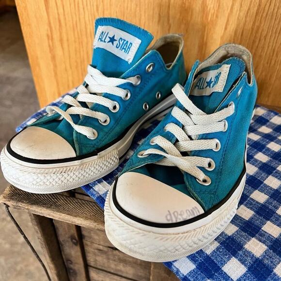 CONVERSE ALL STAR, women\'s size 5 1/2, Aqua blue main image 3